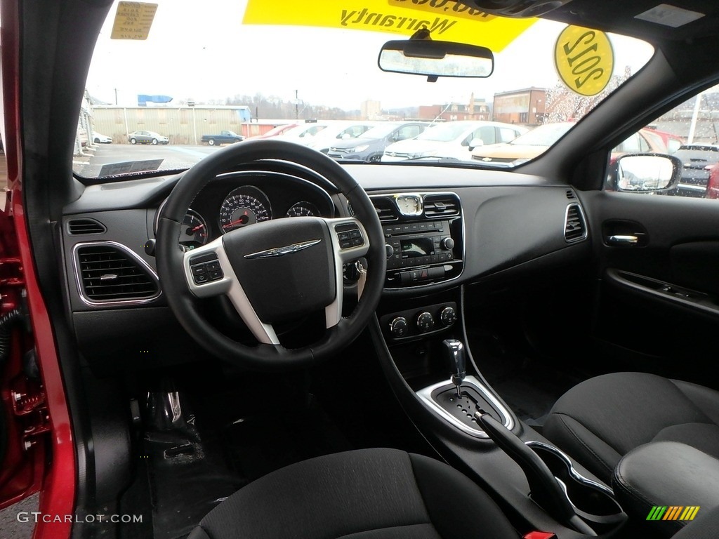 2012 200 Touring Sedan - Deep Cherry Red Crystal Pearl Coat / Black/Light Frost photo #12