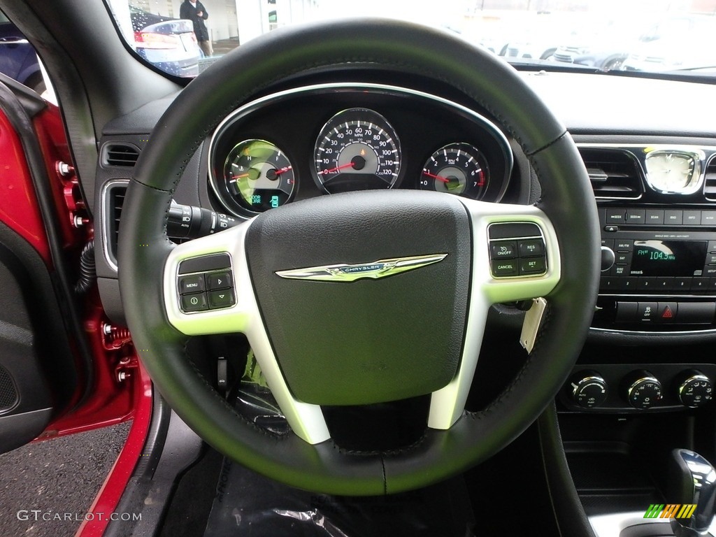 2012 200 Touring Sedan - Deep Cherry Red Crystal Pearl Coat / Black/Light Frost photo #18
