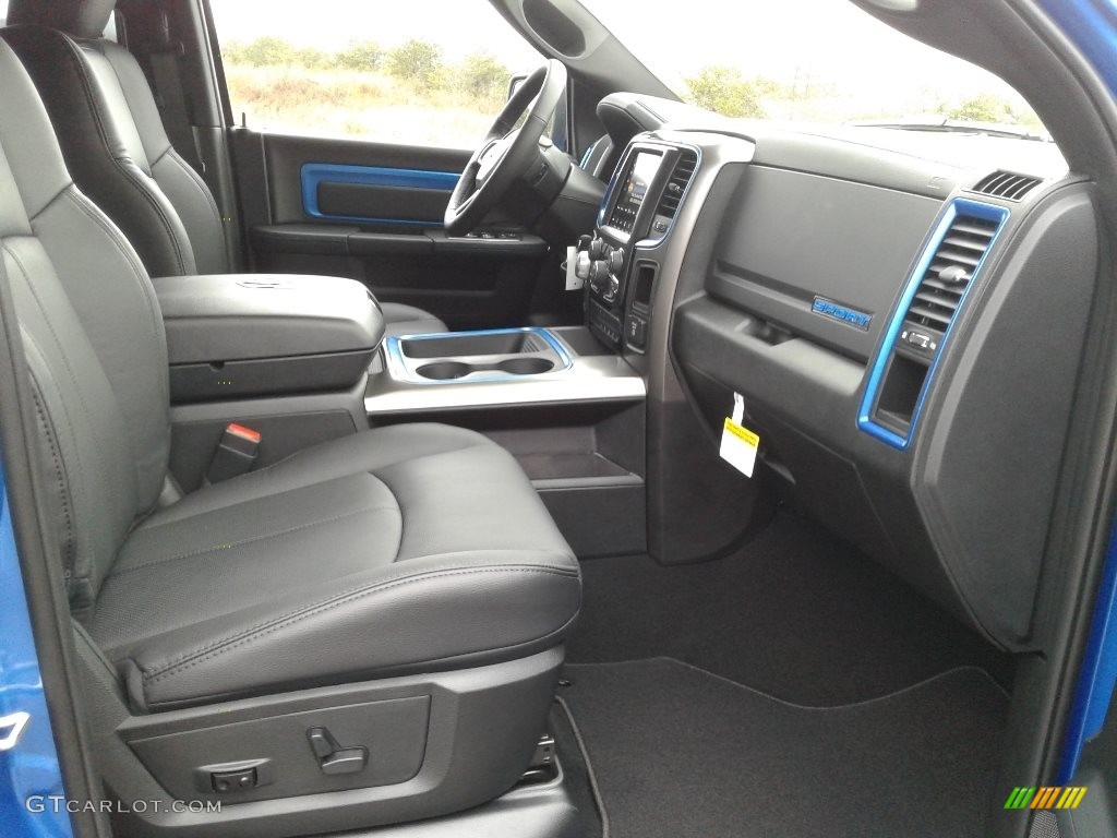 2018 1500 Night Crew Cab 4x4 - Hydro Blue Pearl / Black photo #14