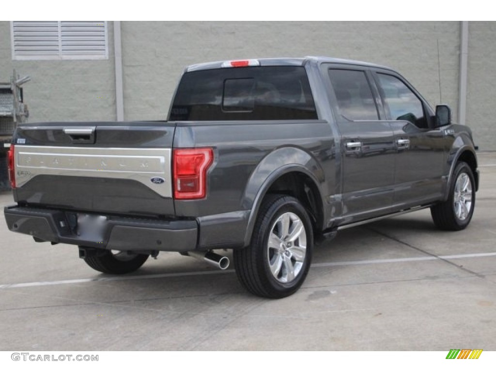 2017 F150 Platinum SuperCrew - Magnetic / Black photo #8