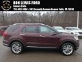 2018 Burgundy Velvet Ford Explorer Limited 4WD  photo #1