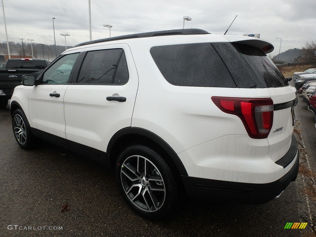 2018 Explorer Sport 4WD - White Platinum / Ebony Black photo #5