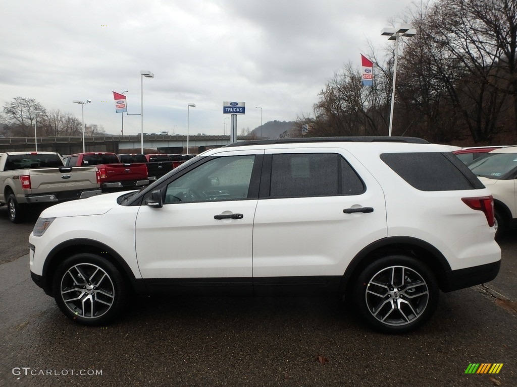 2018 Explorer Sport 4WD - White Platinum / Ebony Black photo #6