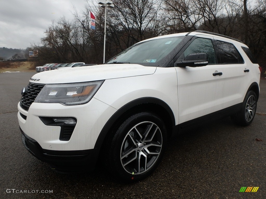 2018 Explorer Sport 4WD - White Platinum / Ebony Black photo #7