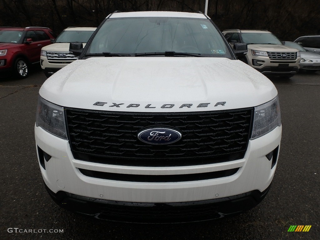 2018 Explorer Sport 4WD - White Platinum / Ebony Black photo #8
