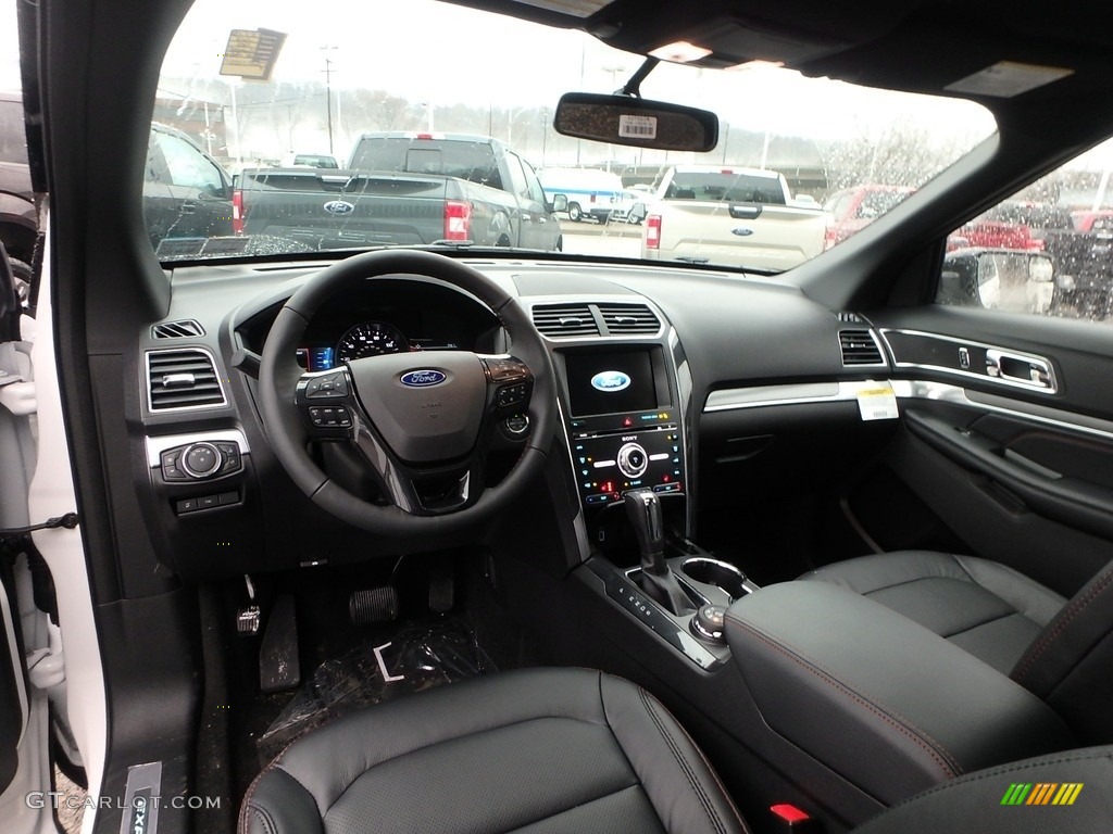 Ebony Black Interior 2018 Ford Explorer Sport 4WD Photo #124873785
