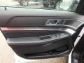 Ebony Black 2018 Ford Explorer Sport 4WD Door Panel