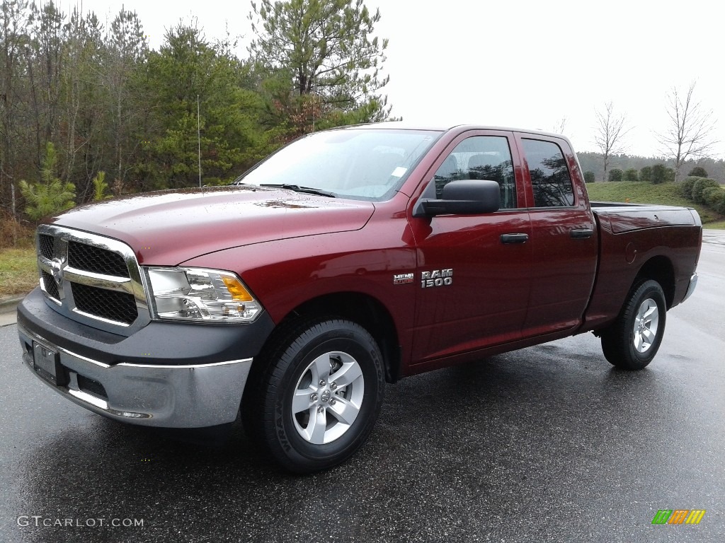 2018 1500 Express Quad Cab 4x4 - Delmonico Red Pearl / Black/Diesel Gray photo #2
