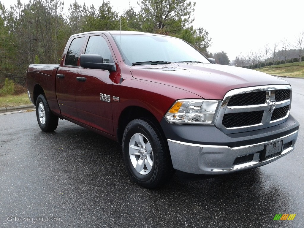 2018 1500 Express Quad Cab 4x4 - Delmonico Red Pearl / Black/Diesel Gray photo #4