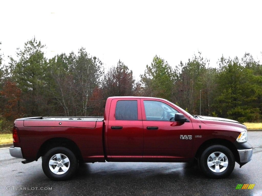 2018 1500 Express Quad Cab 4x4 - Delmonico Red Pearl / Black/Diesel Gray photo #5