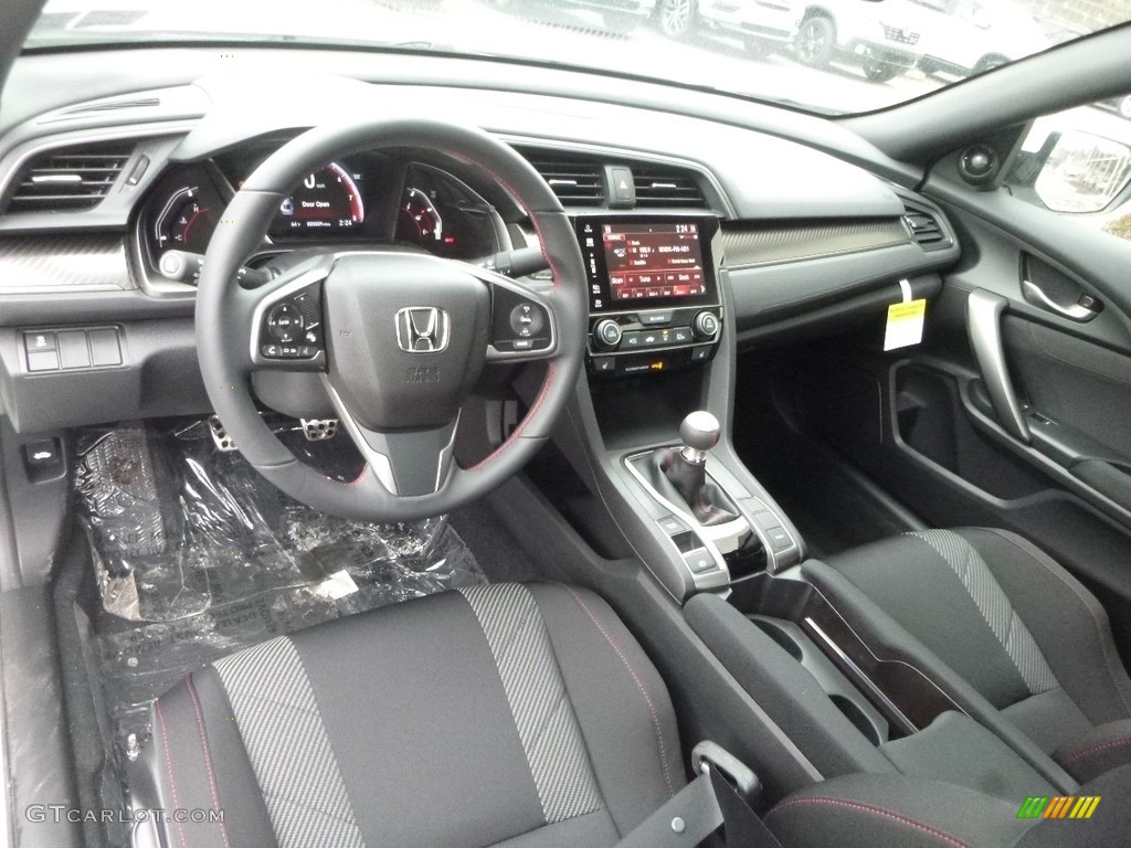 Black Interior 2018 Honda Civic Si Coupe Photo #124874466