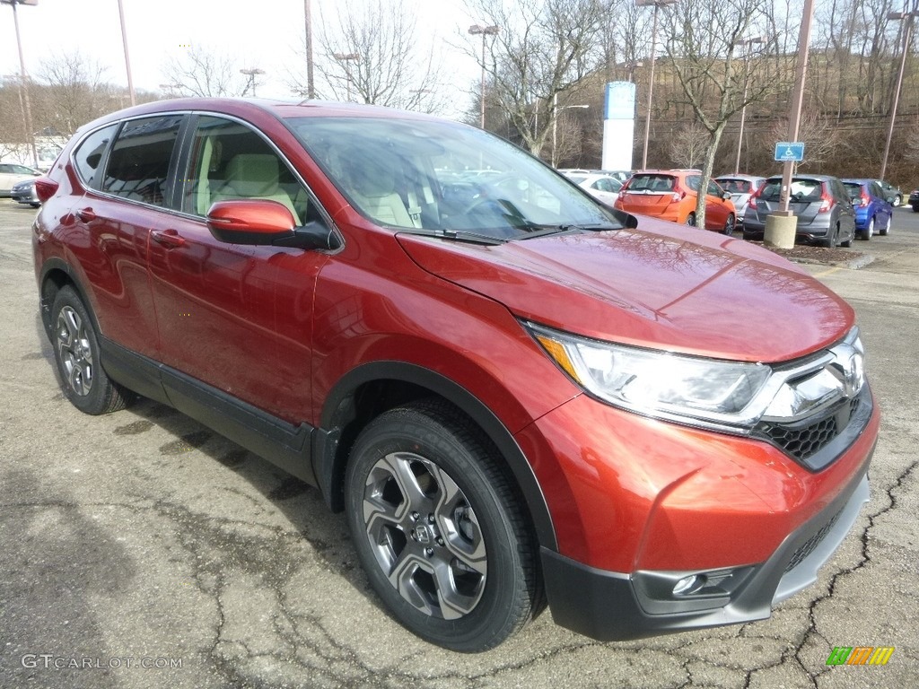 2018 CR-V EX AWD - Molten Lava Pearl / Ivory photo #5