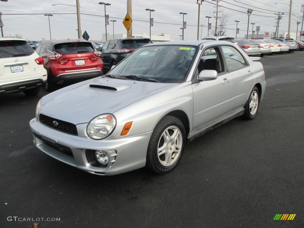 2003 Impreza WRX Sedan - Platinum Silver Metallic / Black photo #2