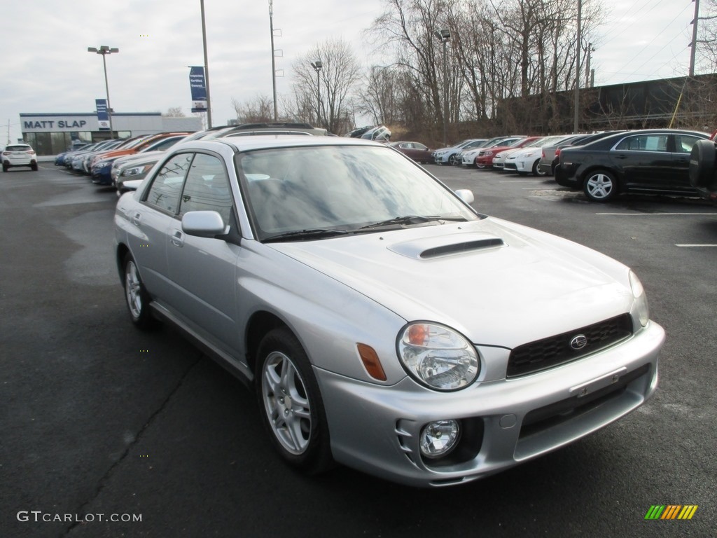 2003 Impreza WRX Sedan - Platinum Silver Metallic / Black photo #4