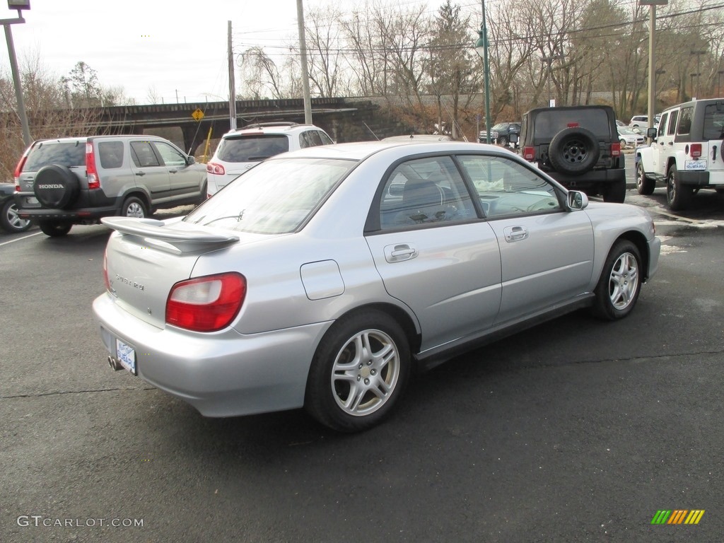 2003 Impreza WRX Sedan - Platinum Silver Metallic / Black photo #6