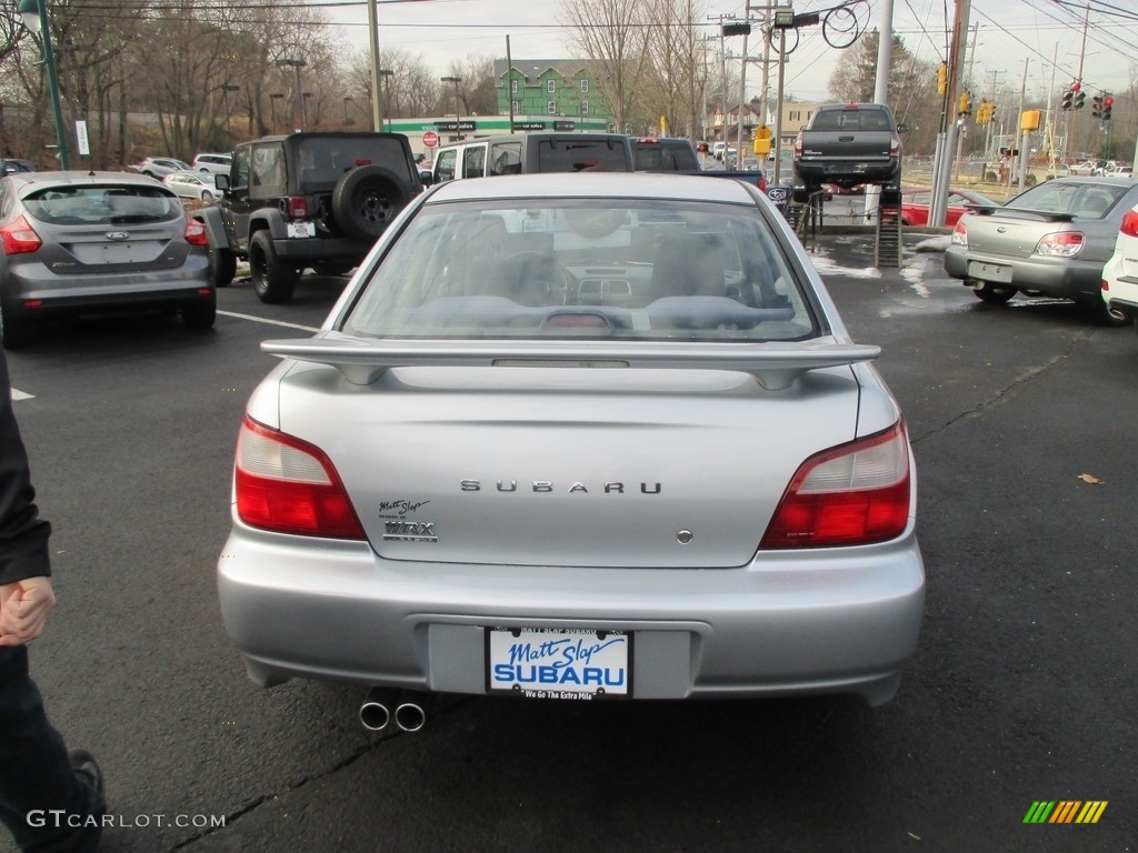 2003 Impreza WRX Sedan - Platinum Silver Metallic / Black photo #7