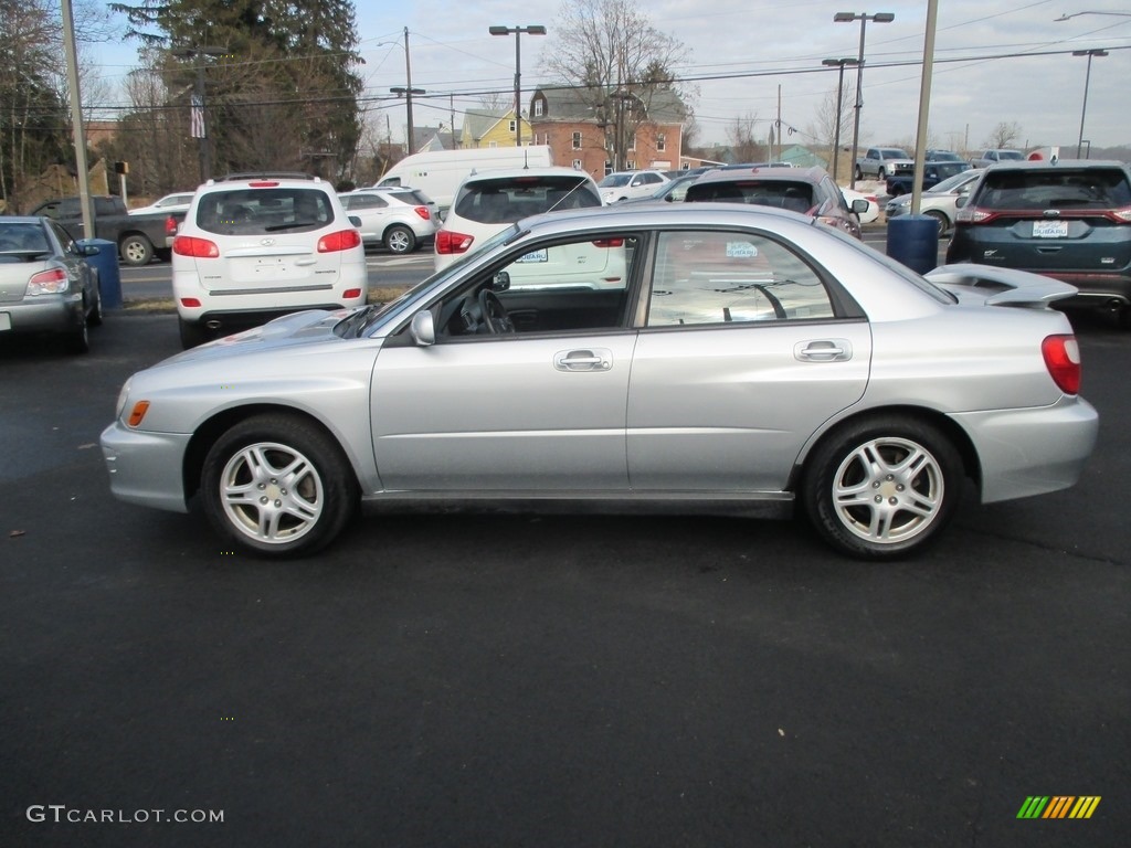 2003 Impreza WRX Sedan - Platinum Silver Metallic / Black photo #9