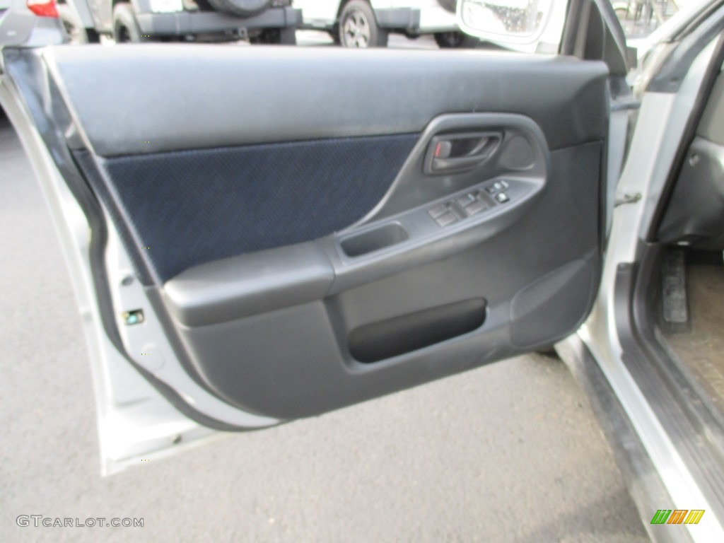 2003 Impreza WRX Sedan - Platinum Silver Metallic / Black photo #14
