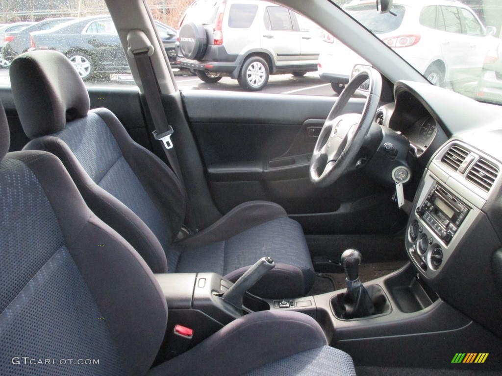 2003 Impreza WRX Sedan - Platinum Silver Metallic / Black photo #16