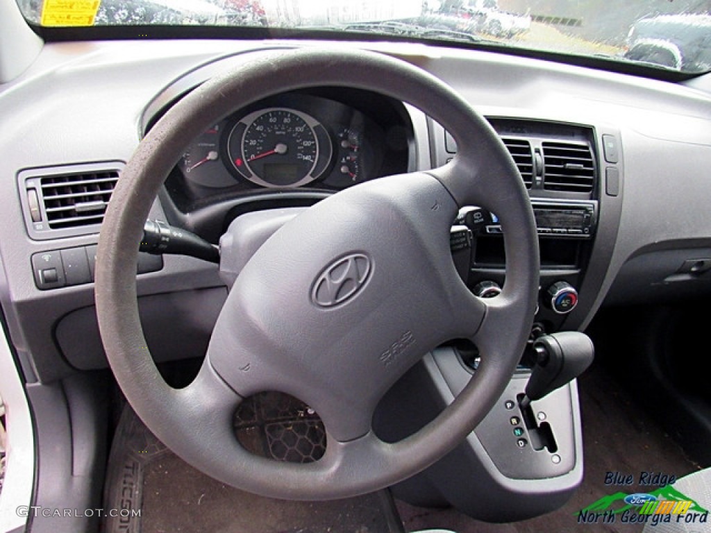 2005 Tucson GL - Nordic White / Gray photo #7