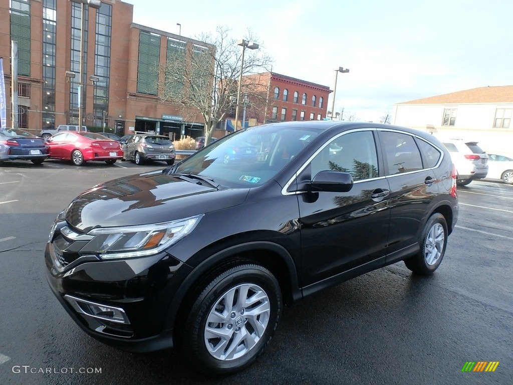 2016 CR-V EX AWD - Crystal Black Pearl / Black photo #3