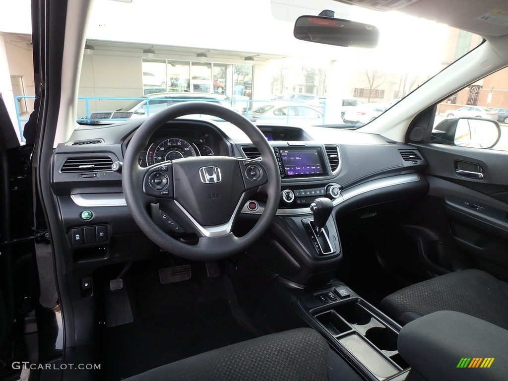 2016 CR-V EX AWD - Crystal Black Pearl / Black photo #8