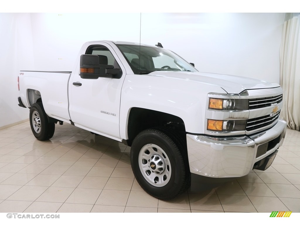 2017 Silverado 2500HD Work Truck Regular Cab 4x4 - Summit White / Dark Ash/Jet Black photo #1