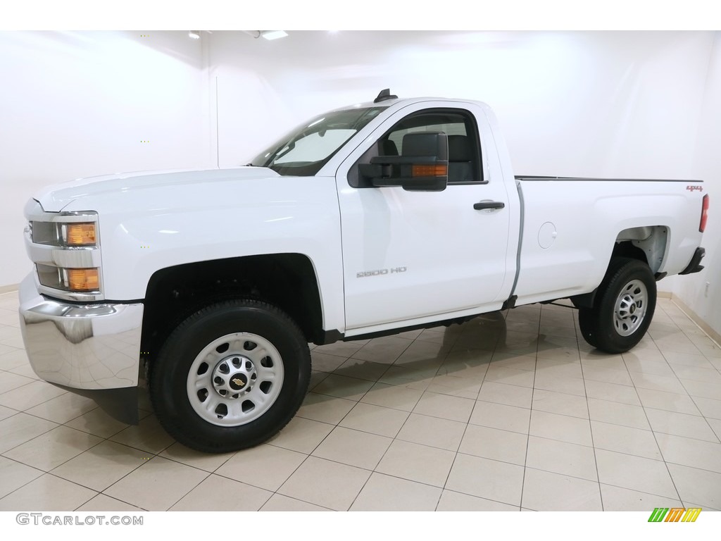 2017 Silverado 2500HD Work Truck Regular Cab 4x4 - Summit White / Dark Ash/Jet Black photo #3