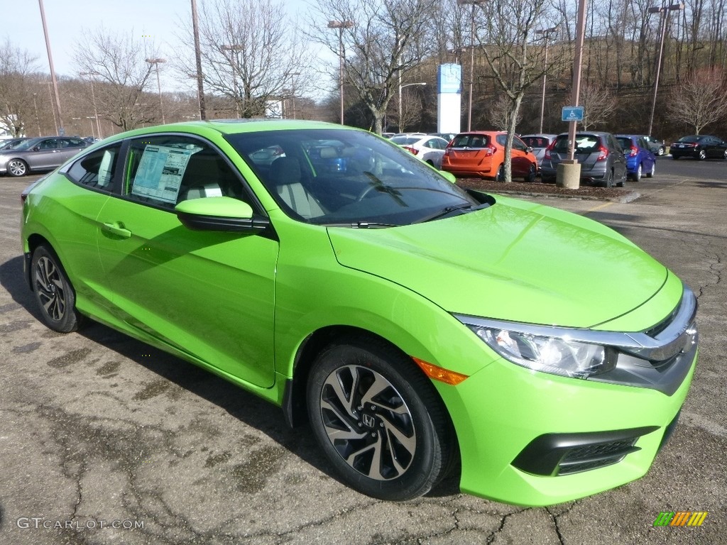 Energy Green Pearl 2018 Honda Civic LX-P Coupe Exterior Photo #124884204
