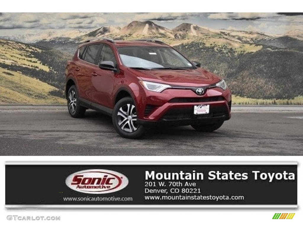 2018 RAV4 LE AWD - Ruby Flare Pearl / Black photo #1