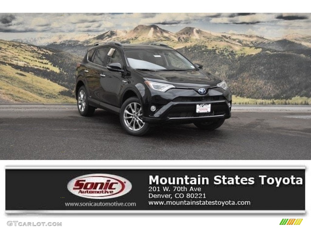 2018 RAV4 Limited AWD Hybrid - Black / Black photo #1