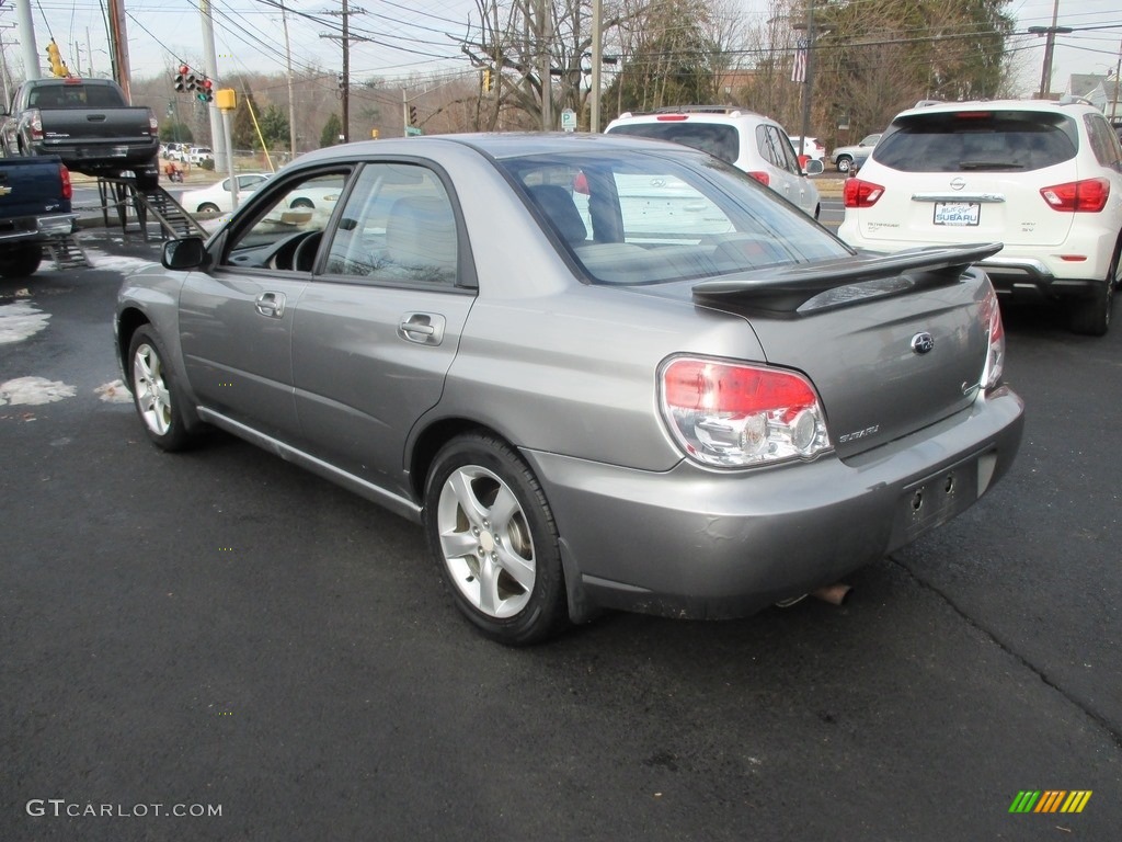 2007 Impreza 2.5i Sedan - Urban Gray Metallic / Anthracite Black photo #8