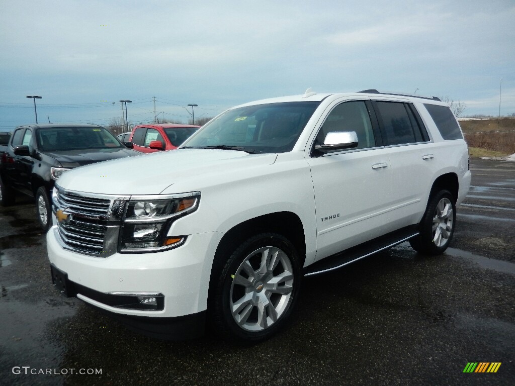 Summit White 2018 Chevrolet Tahoe Premier 4WD Exterior Photo #124886778