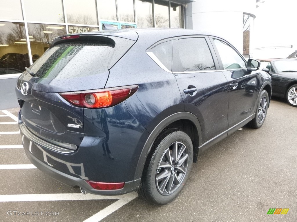 2018 CX-5 Touring AWD - Deep Crystal Blue Mica / Black photo #2