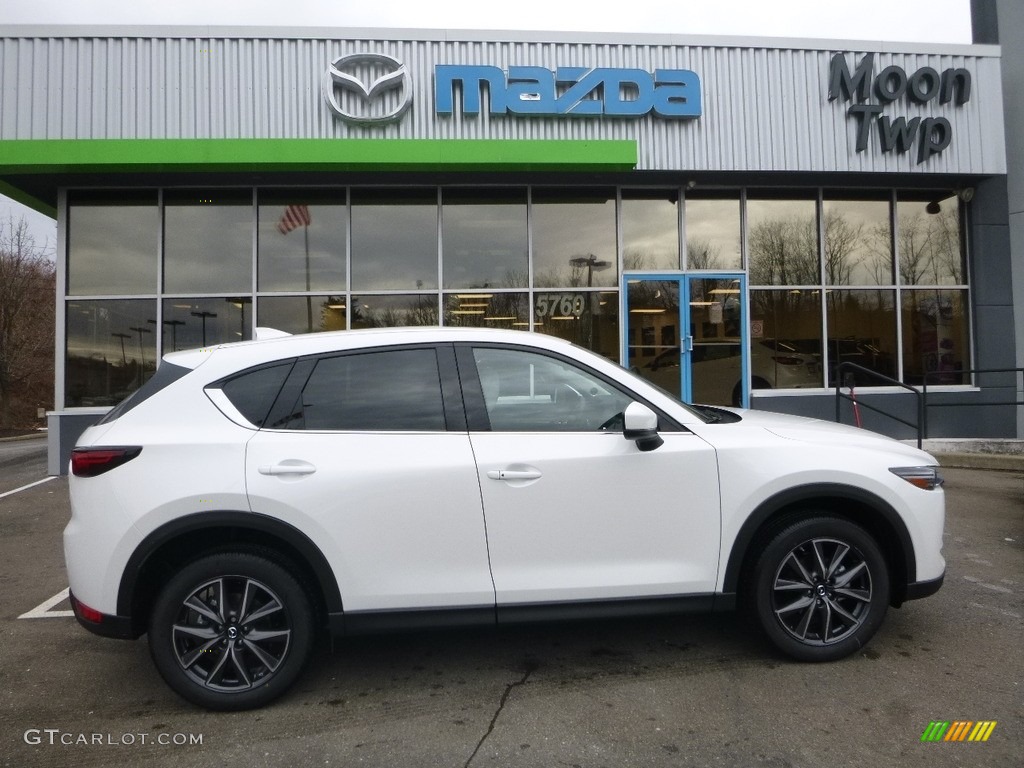 2018 CX-5 Grand Touring AWD - Snowflake White Pearl Mica / Parchment photo #1