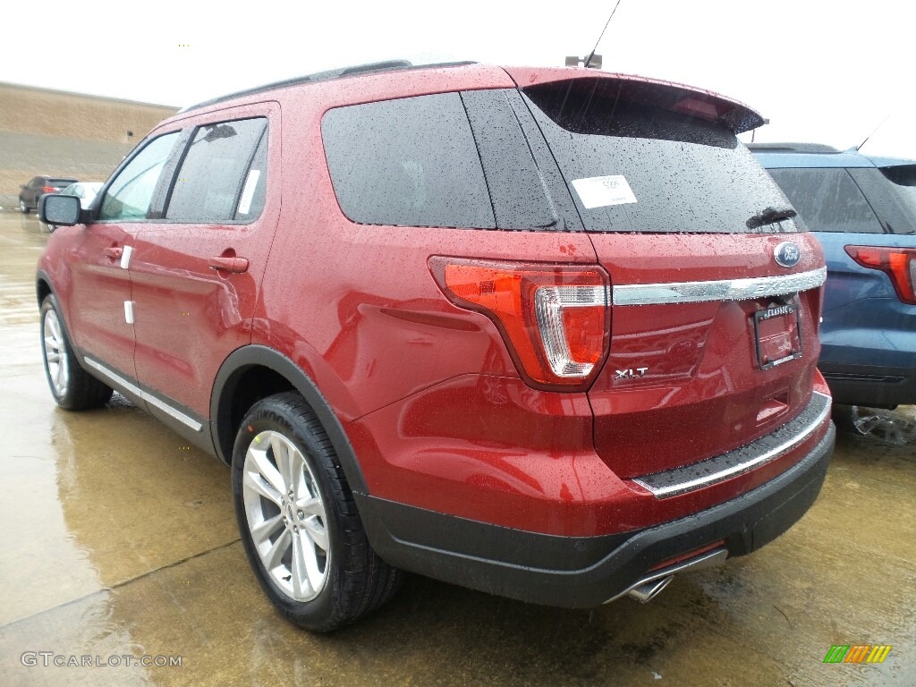 2018 Explorer XLT 4WD - Ruby Red / Ebony Black photo #3