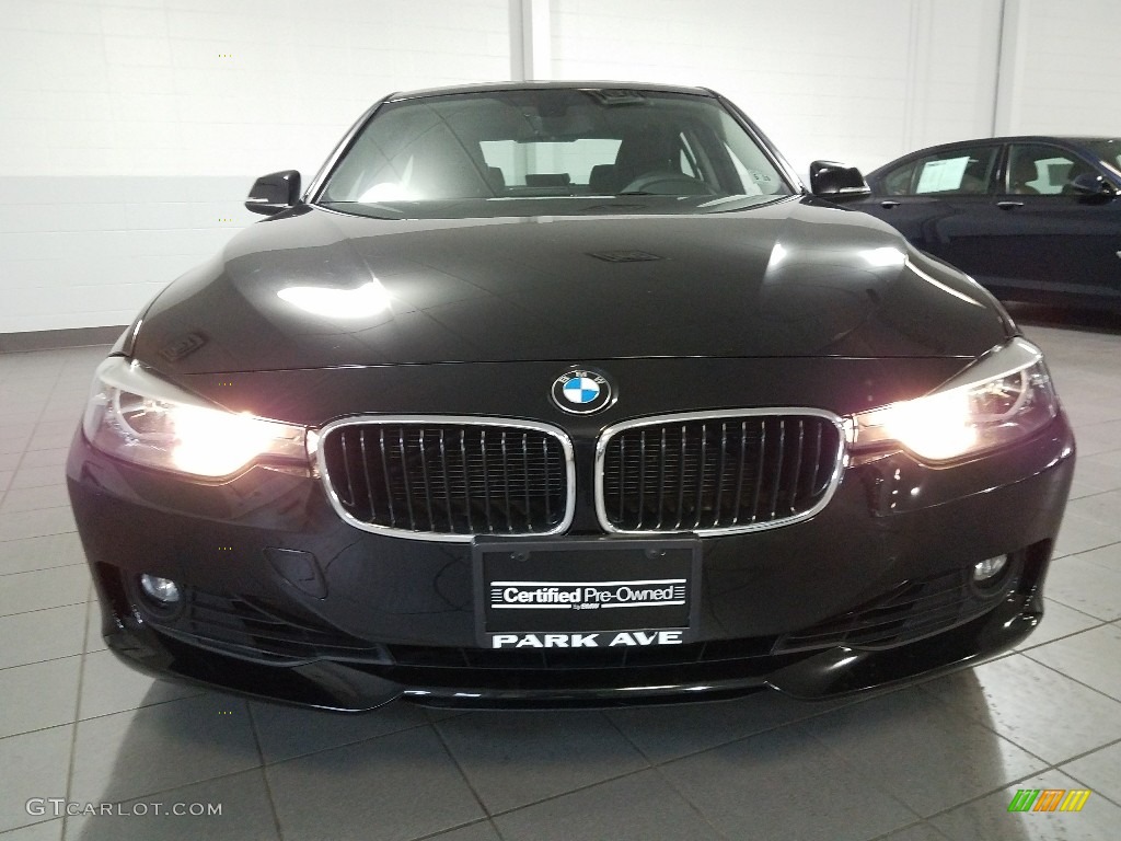 2014 3 Series 328i xDrive Sedan - Black Sapphire Metallic / Black photo #2