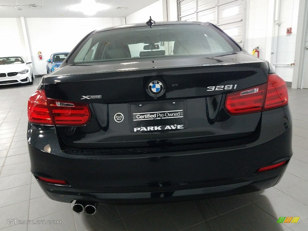 2014 3 Series 328i xDrive Sedan - Black Sapphire Metallic / Black photo #7