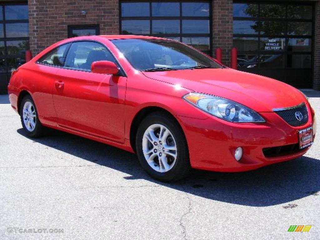 2006 Solara SE Coupe - Absolutely Red / Dark Stone photo #1