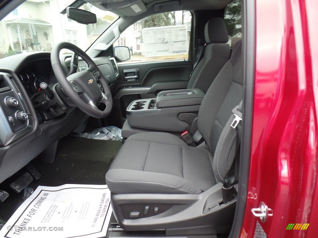 Jet Black Interior 2018 Chevrolet Silverado 1500 LT Regular Cab 4x4 Photo #124890420