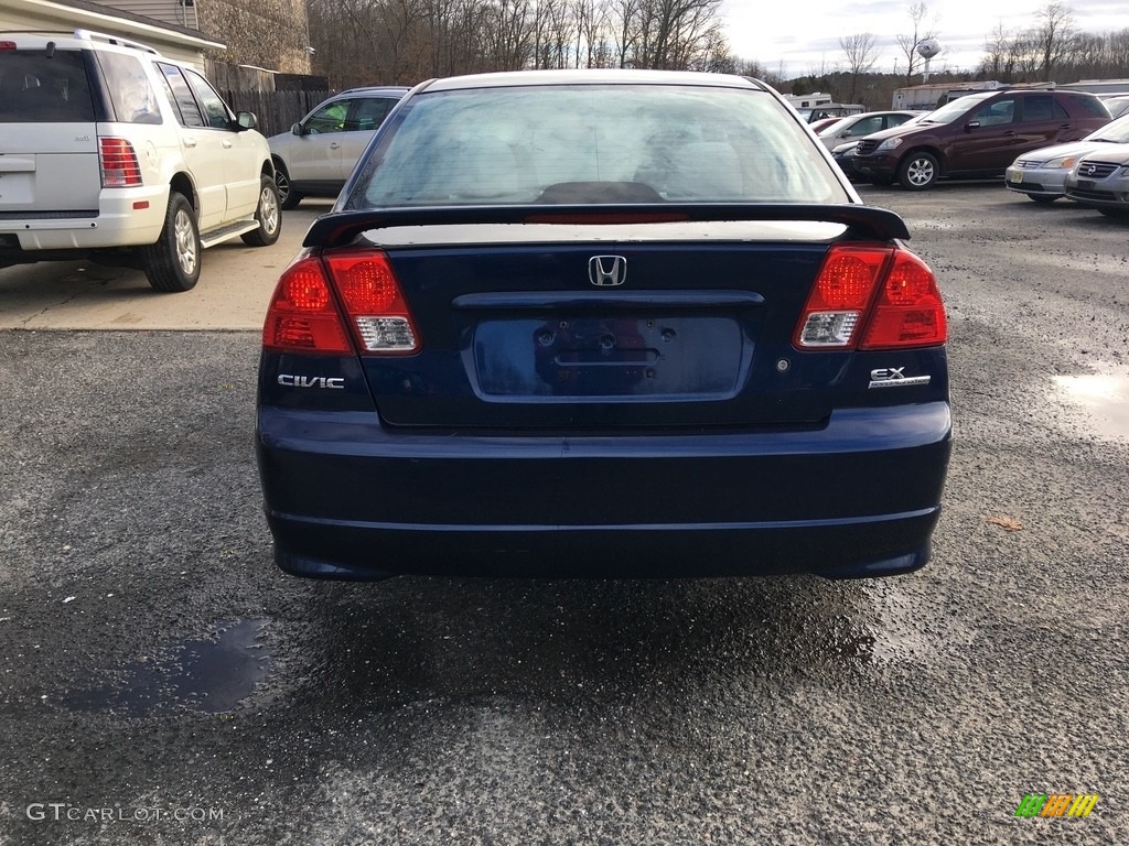 2005 Civic EX Sedan - Eternal Blue Pearl / Gray photo #5