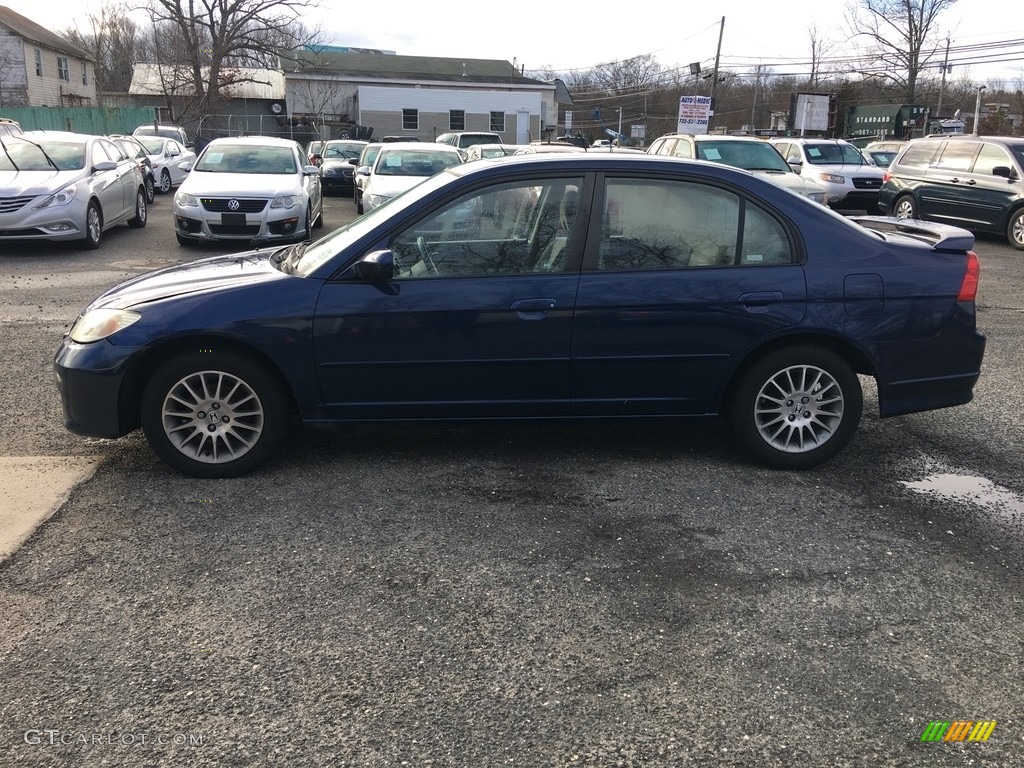 2005 Civic EX Sedan - Eternal Blue Pearl / Gray photo #8
