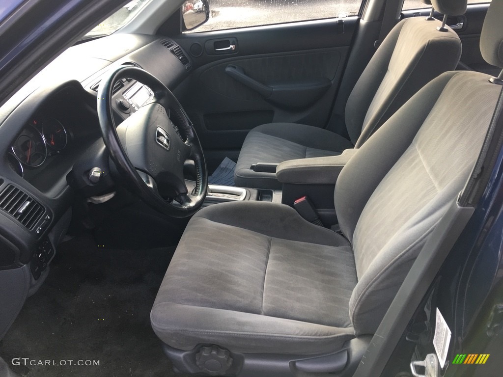 2005 Civic EX Sedan - Eternal Blue Pearl / Gray photo #13