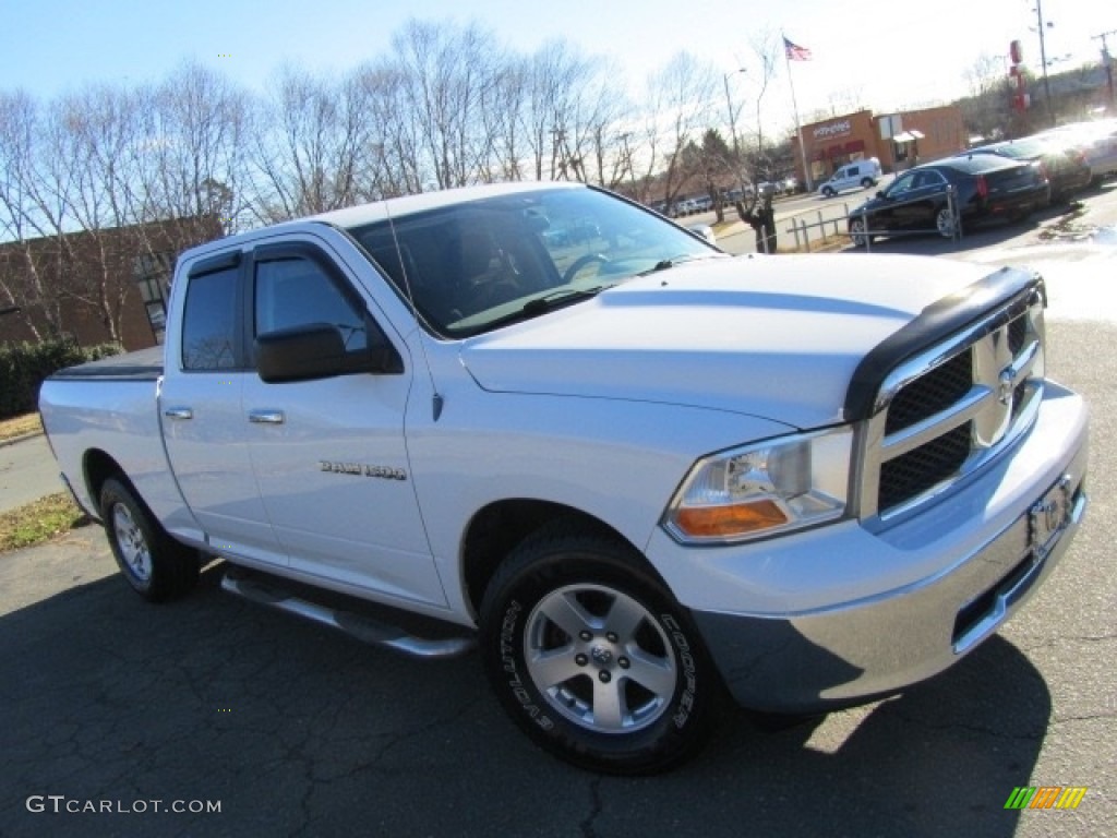 2011 Ram 1500 SLT Quad Cab - Bright White / Dark Slate Gray/Medium Graystone photo #3