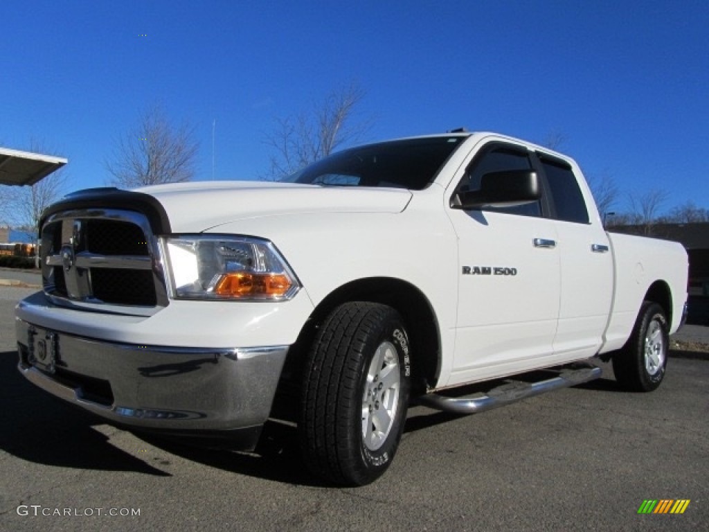 2011 Ram 1500 SLT Quad Cab - Bright White / Dark Slate Gray/Medium Graystone photo #6