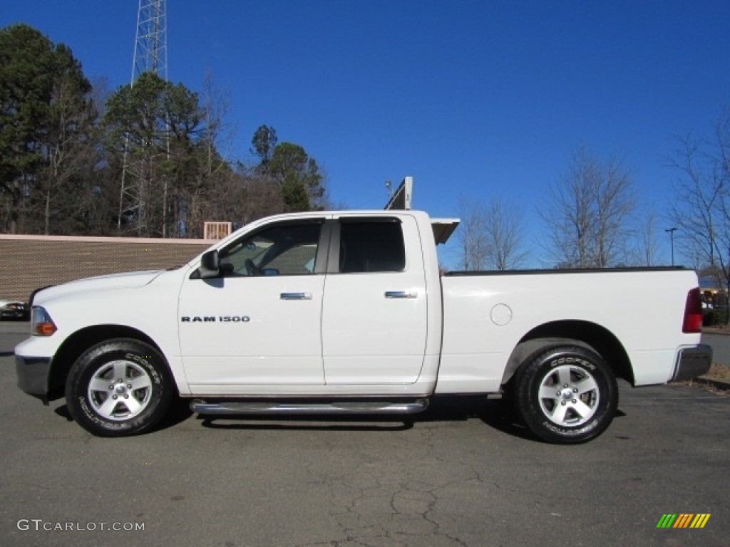 2011 Ram 1500 SLT Quad Cab - Bright White / Dark Slate Gray/Medium Graystone photo #7