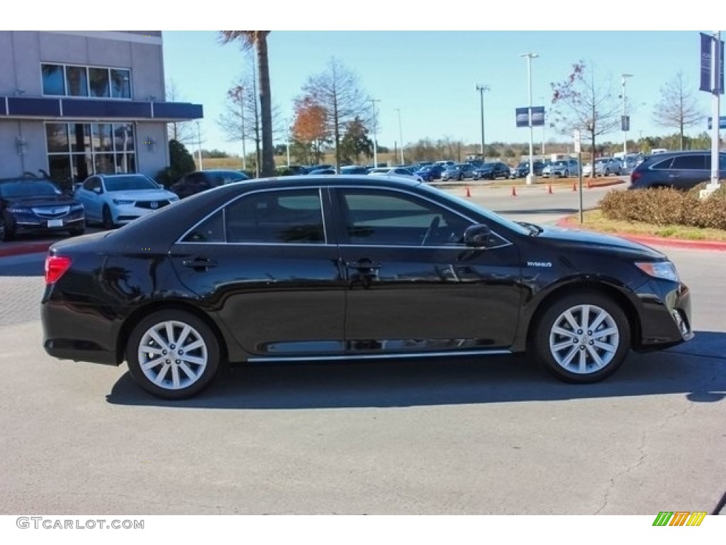 2014 Camry Hybrid XLE - Attitude Black Metallic / Ash photo #8
