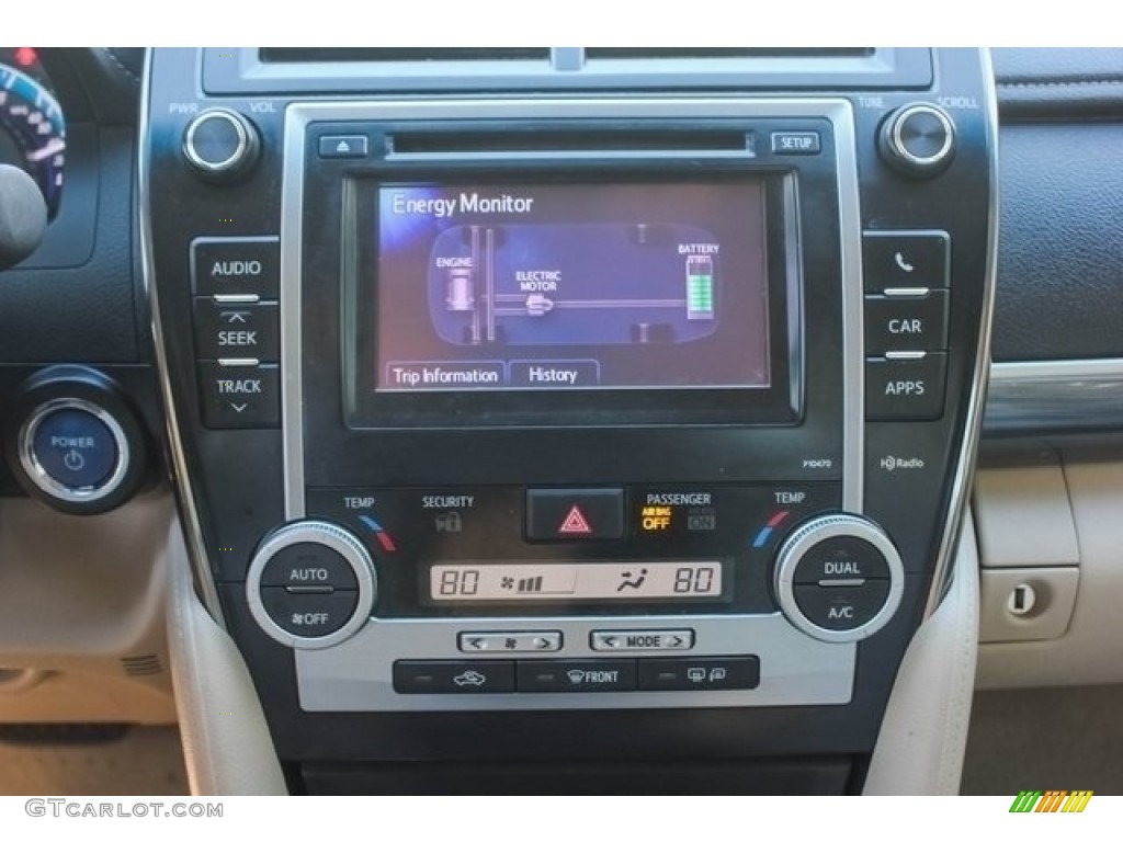 2014 Camry Hybrid XLE - Attitude Black Metallic / Ash photo #32