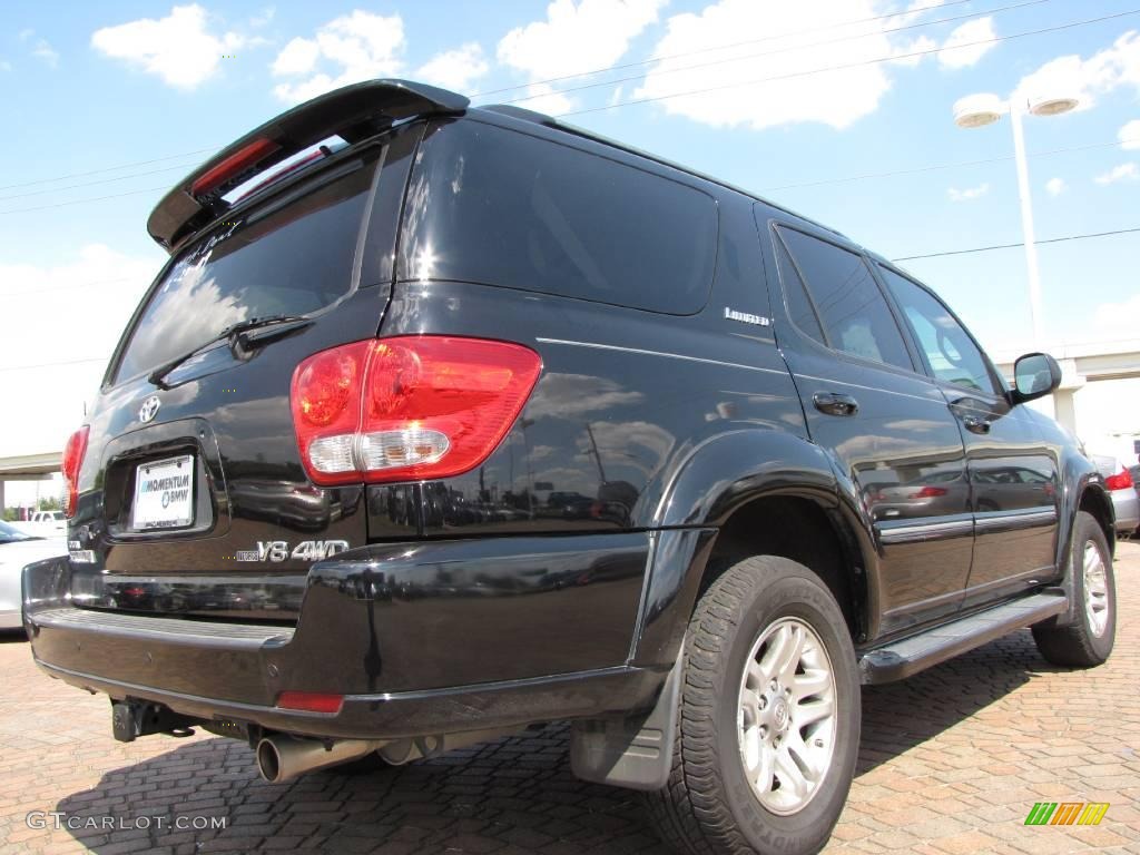 2006 Sequoia Limited 4WD - Black / Taupe photo #5