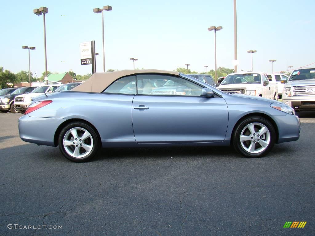 2007 Solara SLE V6 Convertible - Cosmic Blue Metallic / Ivory photo #2